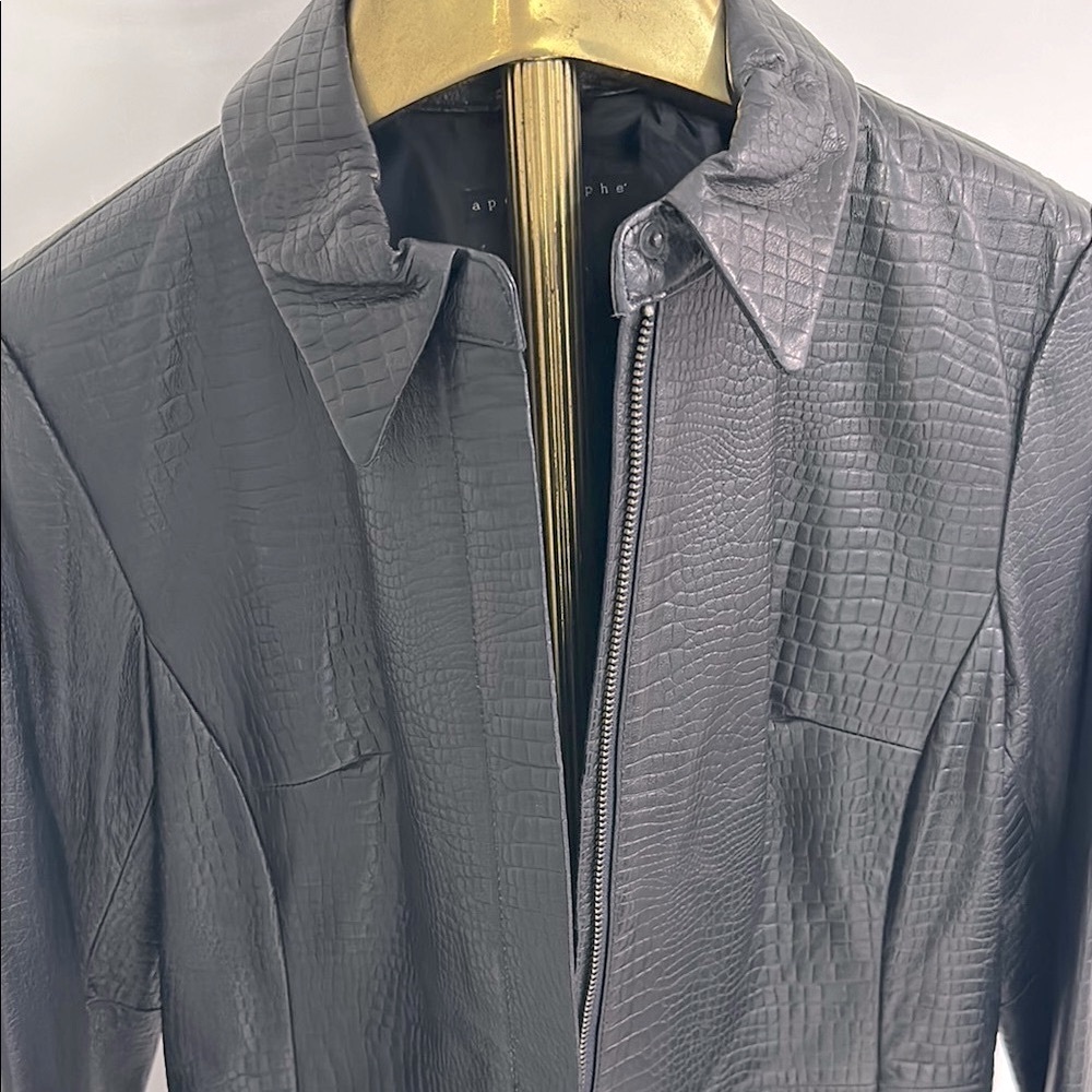 Apostrophe Black Leather Women's Jacket - image 2